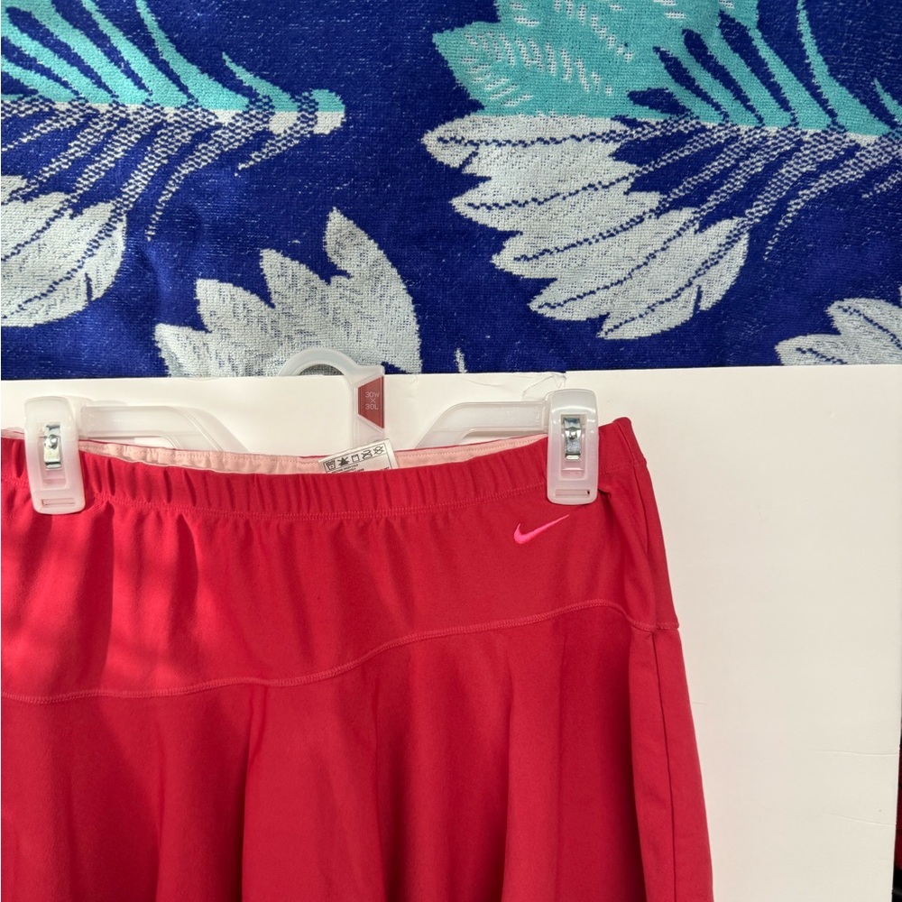 Nike Red Skirt with Pink Logo